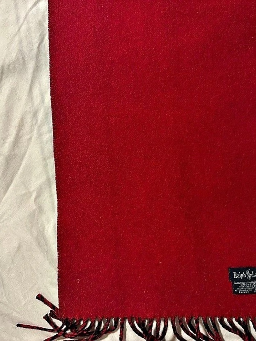 Vintage Ralph Lauren Plaid Wool Scarf - Picture 11 of 15